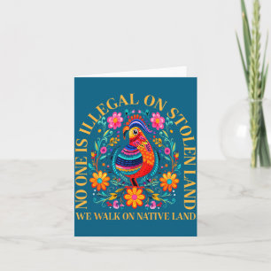 One Shirt Illegal Stolen Land Native Americans Card