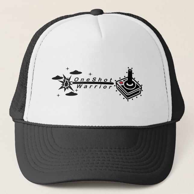 One Shot Warrior Joy Stick  Trucker Hat (Front)