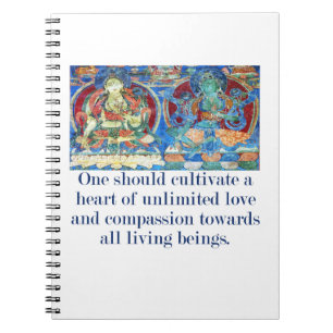 One Should Cultivate A Heart - Compassion Quote Notebook