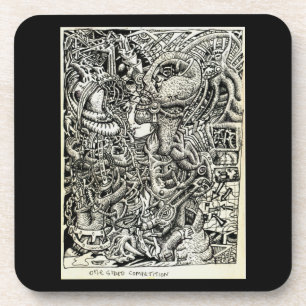 One-Sided Competition, by Brian Benson Coaster