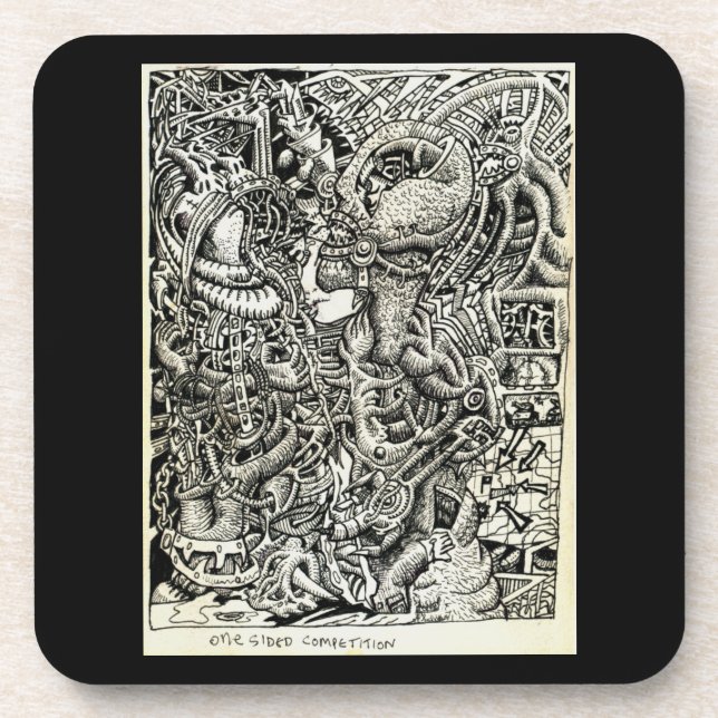 One-Sided Competition, by Brian Benson Coaster (Front)
