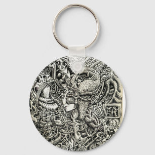 One-Sided Competition, by Brian Benson Key Ring