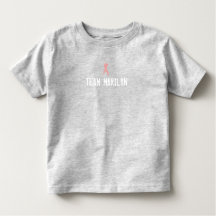 One Sided Grey Toddler Team only T-Shirt