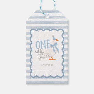 One Silly Goose 1st Birthday Adoption Stuffie  Gift Tags