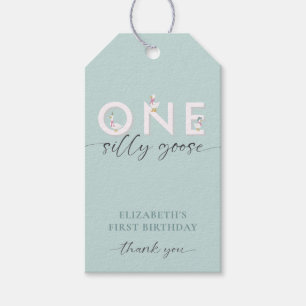 One Silly Goose 1st Birthday Cute Gift Tags