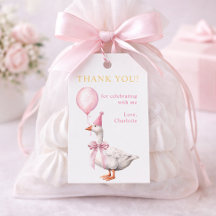 One Silly Goose 1st Birthday Favor Gift Tag