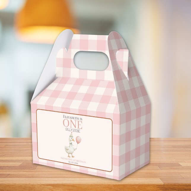 One Silly Goose 1st Birthday Girl Favour Box (Creator Uploaded)