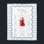 One Silly Goose 1st Birthday Milestone Sign  Fleece Blanket<br><div class="desc">Get ready to celebrate your little one’s first birthday with the One Silly Goose 1st Birthday Suite! This charming suite features an adorable goose wearing a cute pink bow, surrounded by sweet daisy flowers and cheerful greenery. All this cuteness comes together against a fun pink-checkered watercolor backdrop, making it perfect...</div>