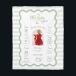 One Silly Goose 1st Birthday Milestone Sign  Fleece Blanket<br><div class="desc">Get ready to celebrate your little one’s first birthday with the One Silly Goose 1st Birthday Suite! This charming suite features an adorable goose wearing a cute pink bow, surrounded by sweet daisy flowers and cheerful greenery. All this cuteness comes together against a fun pink-checkered watercolor backdrop, making it perfect...</div>