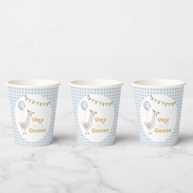 One Silly Goose 1st Birthday  Paper Cups (Multi)