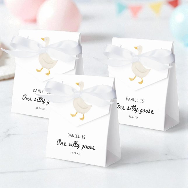 One Silly Goose 1st Birthday Party Favour Box (Creator Uploaded)