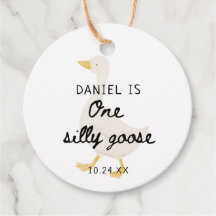 One Silly Goose 1st Birthday Party Favour