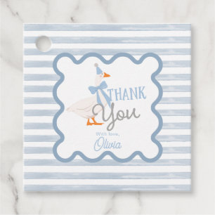 One Silly Goose 1st Birthday Thank You Favour Tags