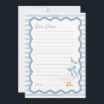 One Silly Goose 1st Birthday Time Capsule Cards<br><div class="desc">Get ready to celebrate your little one’s first birthday with the One Silly Goose 1st Birthday Suite! This charming suite features an adorable goose wearing a cute pink bow, surrounded by a retro-inspired frame on a pink and white striped background. It’s perfect for capturing all those joyful moments! CUSTOMIZATION: If...</div>