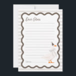 One Silly Goose 1st Birthday Time Capsule Cards<br><div class="desc">Get ready to celebrate your little one’s first birthday with the One Silly Goose 1st Birthday Suite! This charming suite features an adorable goose wearing a cute pink bow, surrounded by a retro-inspired frame on a pink and white striped background. It’s perfect for capturing all those joyful moments! CUSTOMIZATION: If...</div>