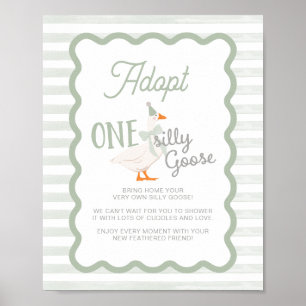 One Silly Goose Adoption Sign 