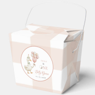 One Silly Goose Baby 1st Birthday Favour Box