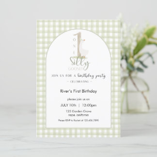 One Silly Goose Birthday Invitation