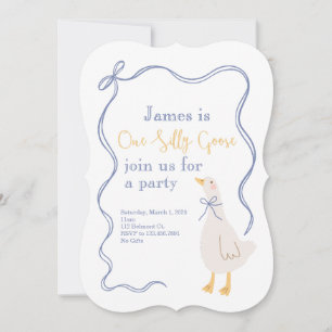 One Silly Goose Birthday Invitation
