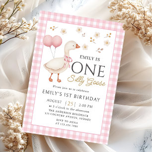 One Silly Goose Birthday Invitation