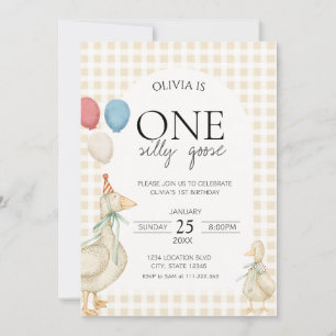 One Silly Goose Birthday Invitation