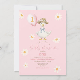 One Silly Goose Birthday Party Invitation 