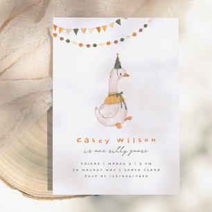 One Silly Goose Birthday Party Invitation