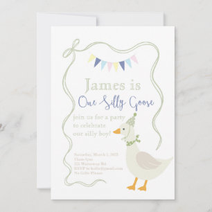 One Silly Goose Birthday Party Invitation