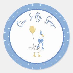One Silly Goose Birthday Stickers