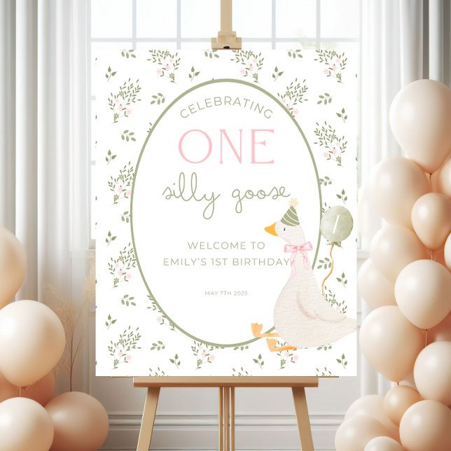 One Silly Goose Birthday Welcome Sign (Creator Uploaded)