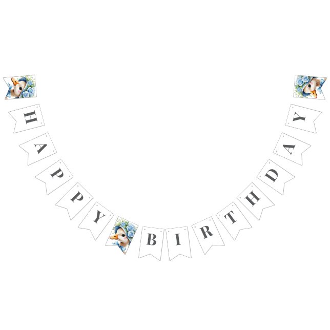 One Silly Goose Boy birthday Bunting (All)