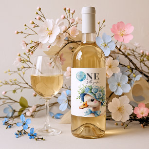 One Silly Goose Boy Birthday Wine Label