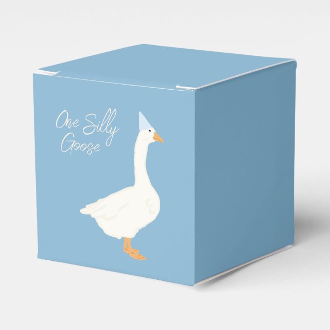 One Silly Goose  Favour Box (Front Side)