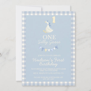 One Silly Goose First Birthday Invitation