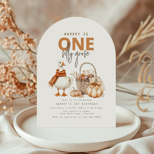 One Silly Goose First Birthday Invitation