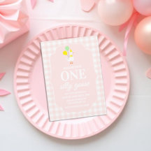 One Silly Goose Gingham 1st Birthday