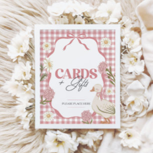 One Silly Goose Girl Pink Cards & Gifts Poster