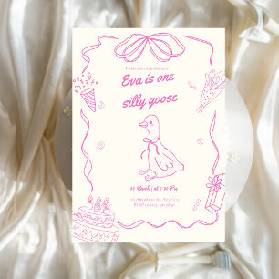 One Silly Goose Invitation