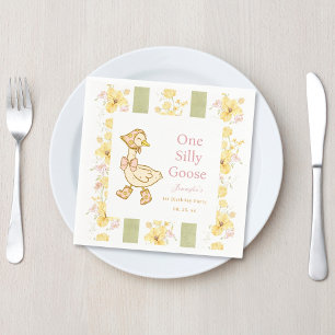 One Silly Goose Paper Napkin