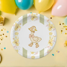 One Silly Goose Paper Plate