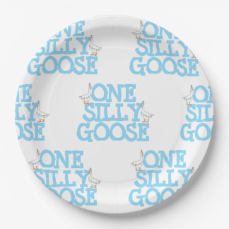 One Silly Goose  Paper Plate