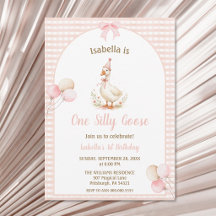 One Silly Goose Pink 1st Birthday Party