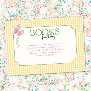 One Silly Goose Pink Balloons Books for Baby Enclosure Card