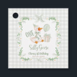 One Silly Goose Pink Bow Floral 1st Birthday Favour Tags<br><div class="desc">Get ready to celebrate your little one’s first birthday with the One Silly Goose 1st Birthday Suite! This charming suite features an adorable goose wearing a cute pistachio green bow, surrounded by sweet daisy flowers and cheerful greenery. All this cuteness comes together against a fun pink-checkered watercolor backdrop, making it...</div>