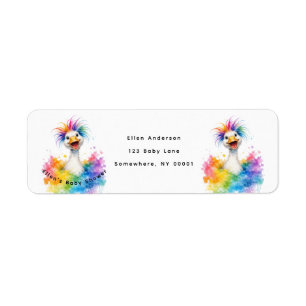 One Silly Goose Rainbow Baby Shower Address
