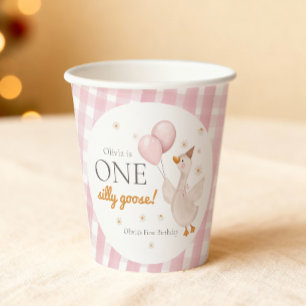 One Silly Goose Spring Party Farm First Birthday Paper Cups