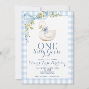 One Silly Goose Vintage Daisy Birthday Invitation