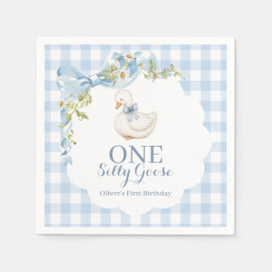 One Silly Goose Vintage Daisy Birthday Invitation Napkin
