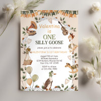 One Silly Goose Vintage Neutral First 1st Birthday