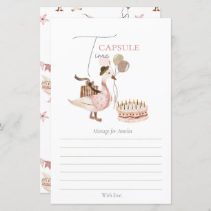 One Silly Vintage Birthday Goose Time Capsule